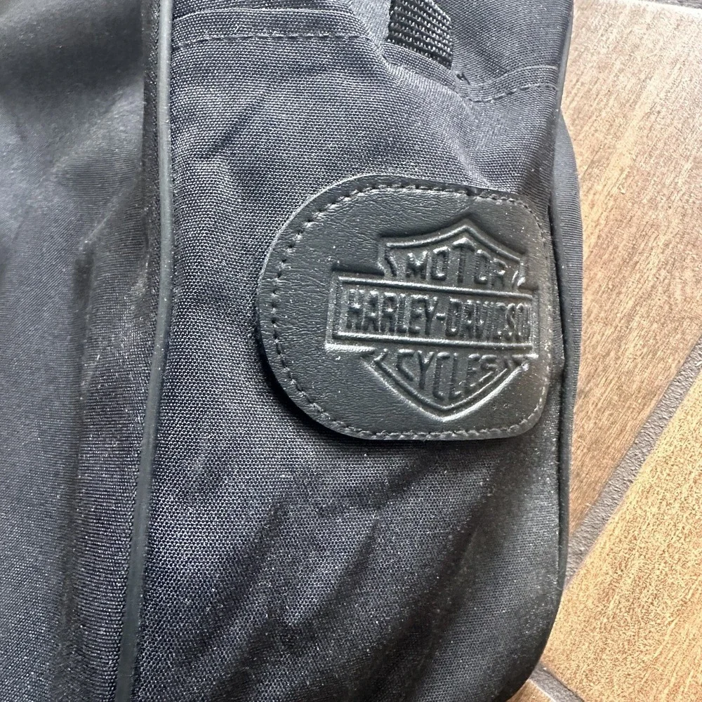 Harley Davidson Harley Motorcycle Black Canvas Tank Travel Luggage 19